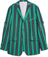 Thom Browne Unconstructed Silk & Cotton Sport Coat