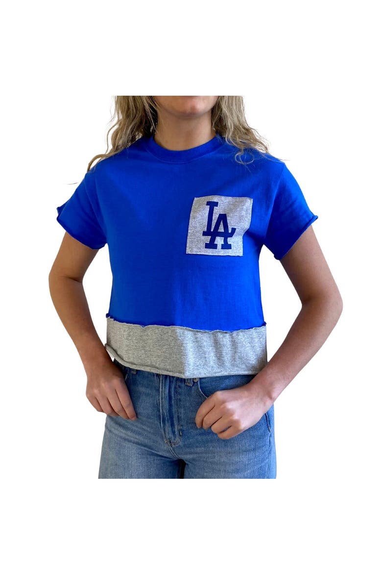 Women's Refried Apparel Royal Los Angeles Dodgers Cropped T-Shirt, Alternate, color, Royal