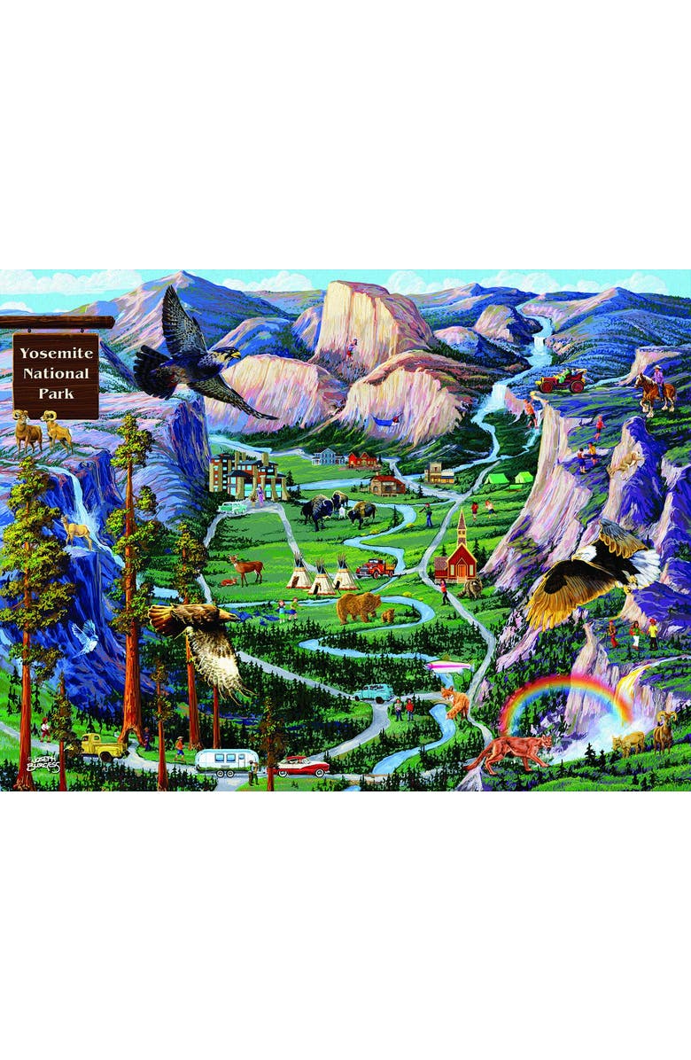Sunsout Yosemite Adventures 500 piece Jigsaw Puzzle for Adults, Main, color, Multicolor