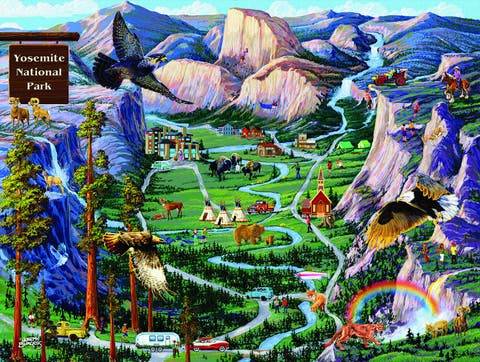 Yosemite Adventures 500 piece Jigsaw Puzzle for Adults
