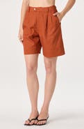 ASTR the Label Koda Pleated Linen Blend Shorts