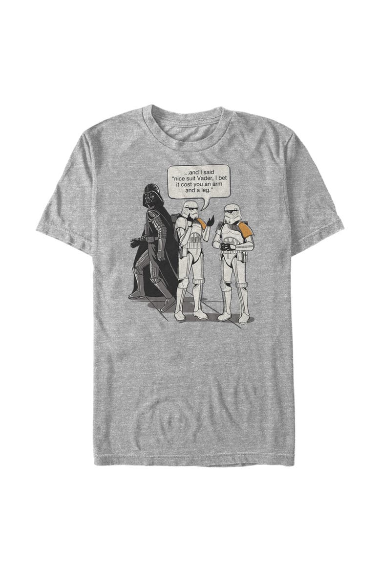 Men's Star Wars Stormtroopers Nice Suit Vader  Graphic T-Shirt, Main, color, Athletic Heather