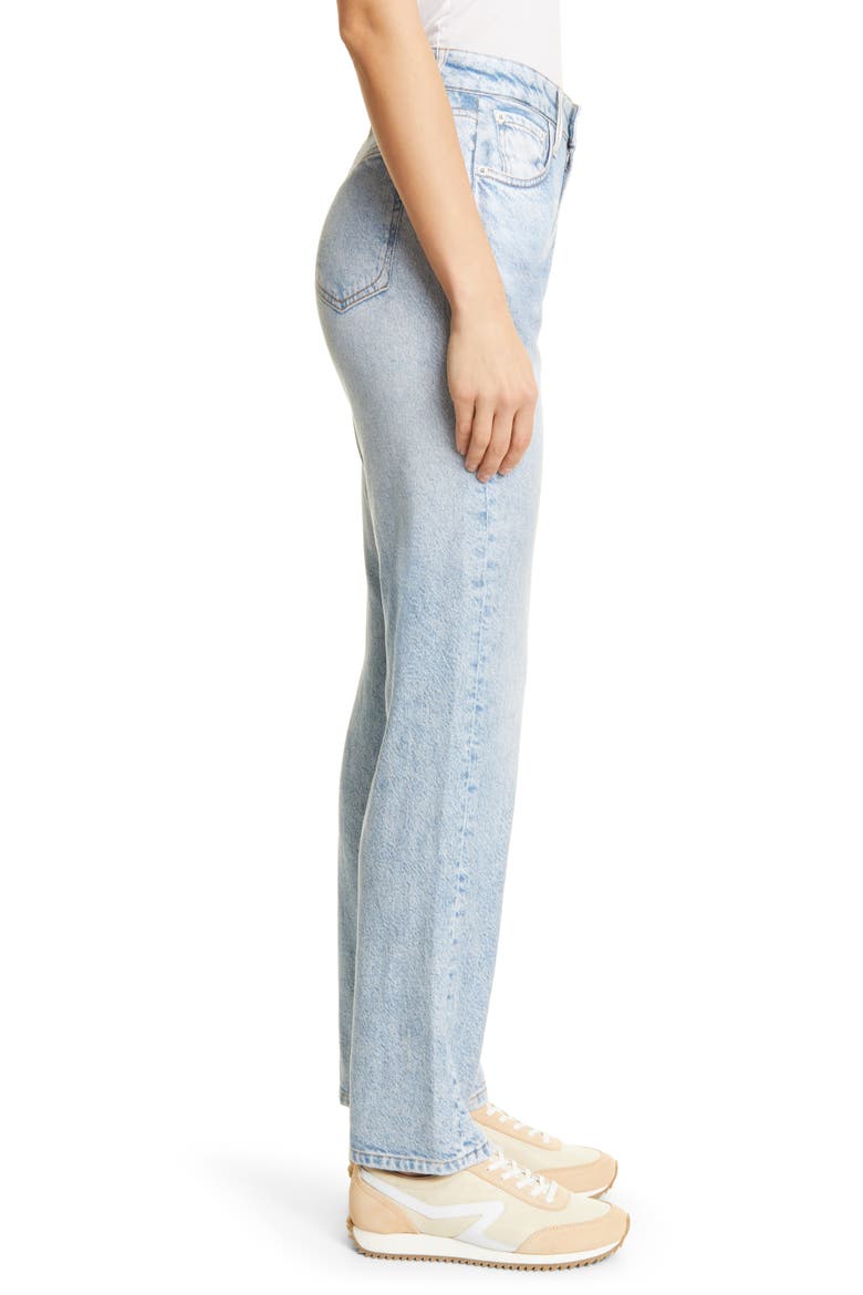 Alex Liquid High Waist Straight Leg Tromp L'oeil Pants, Alternate, color, LUNA