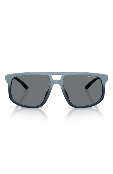 58mm Pilot Sunglasses