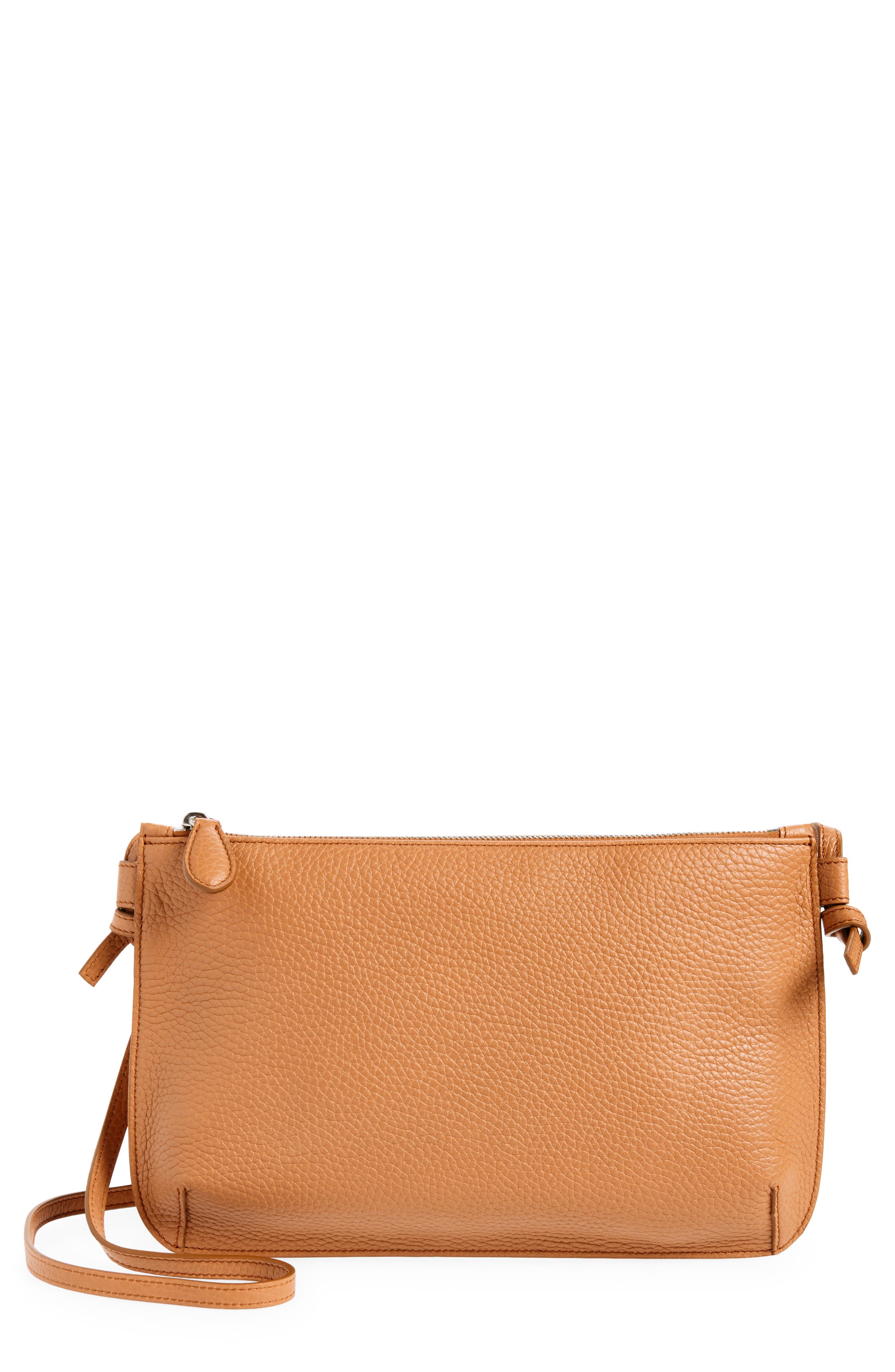 Yvonne Koné Large Leather Shoulder Bag, Main, color, 