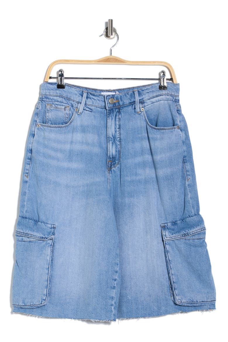 Denim Cargo Shorts, Alternate, color, INDIGO876