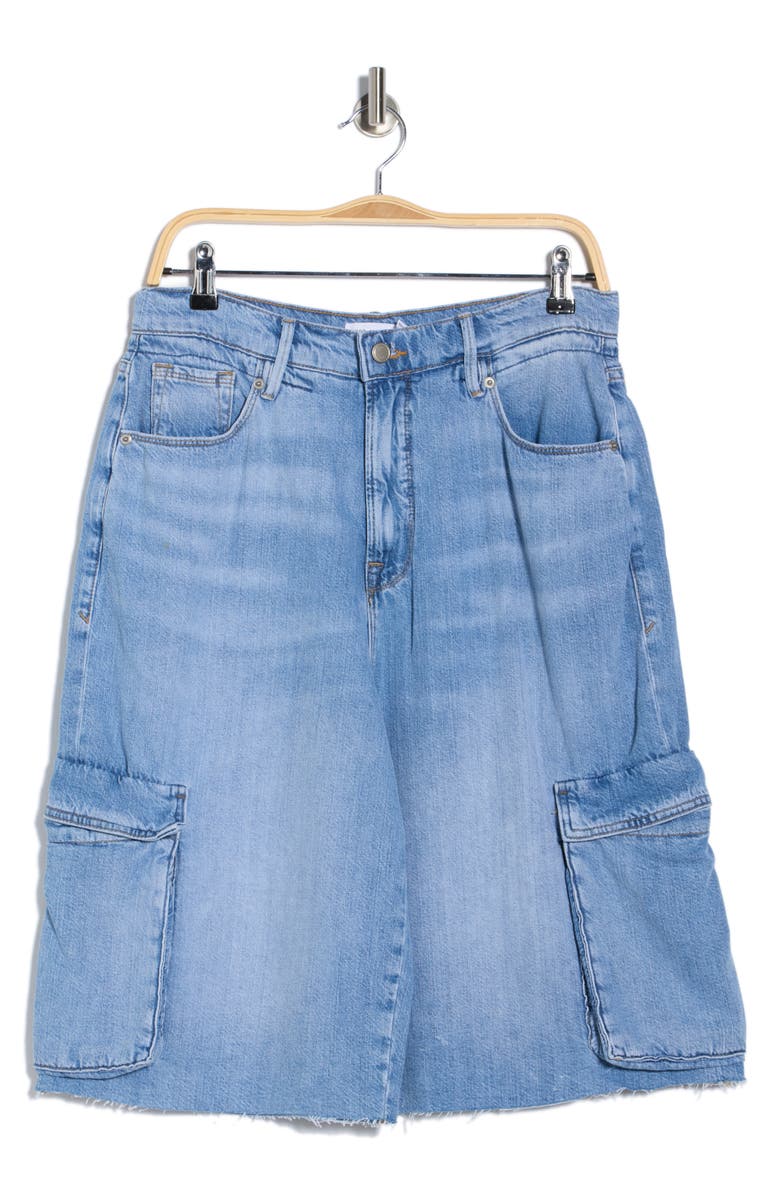 Good American Denim Cargo Shorts, Alternate, color, Indigo876