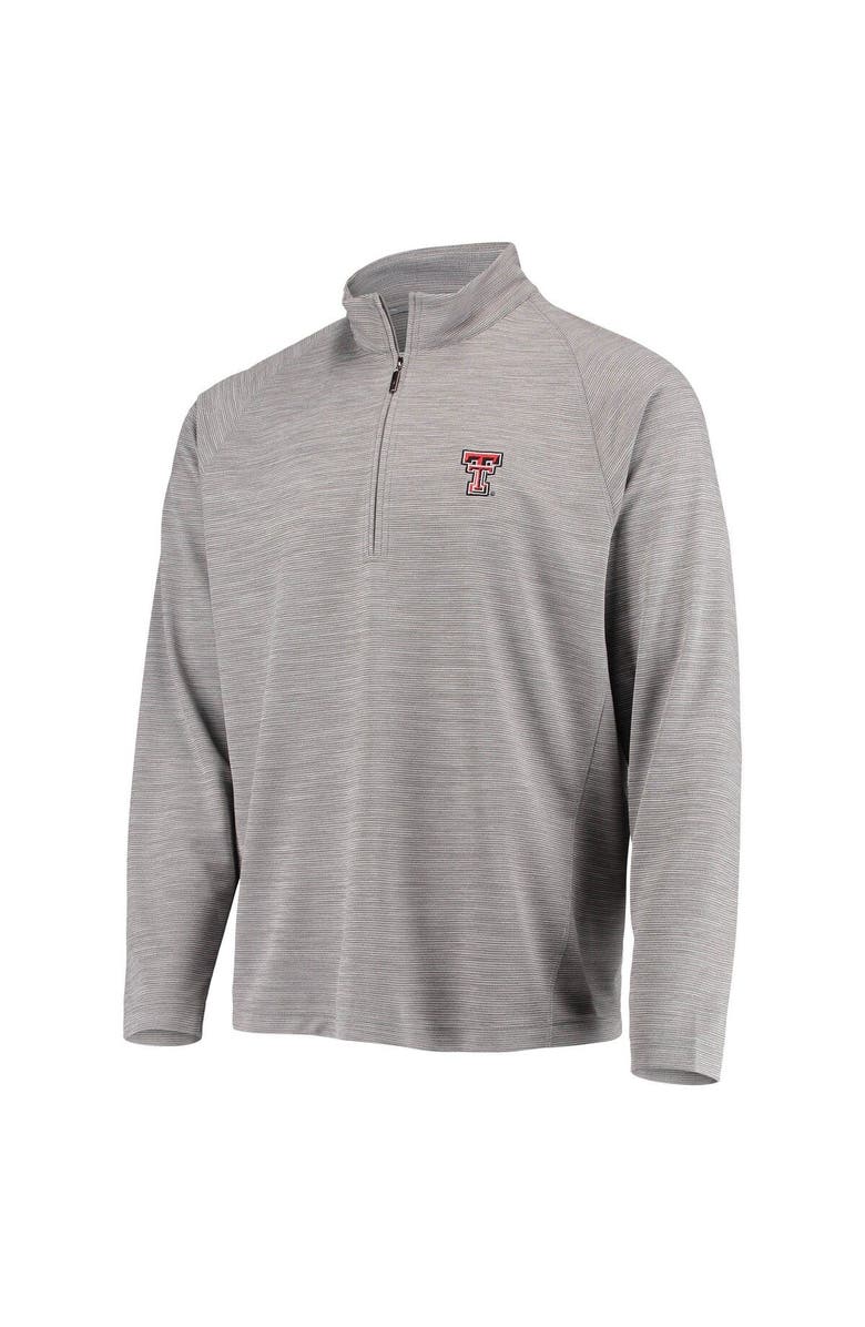 Tommy Bahama Men's Tommy Bahama Charcoal Texas Tech Red Raiders Play Action Raglan Half-Zip Jacket, Alternate, color, 