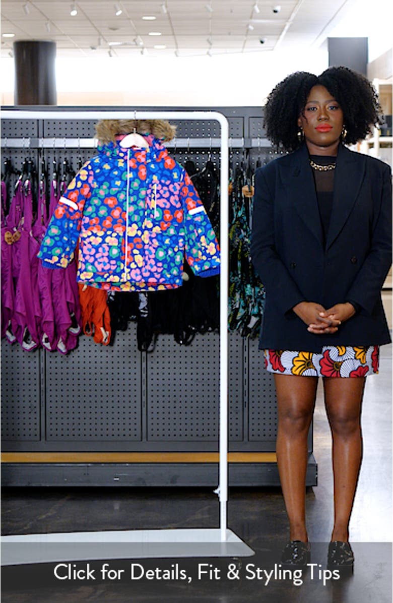 Kids' All Weather Faux Fur Trim Hooded Waterproof Coat, sales video thumbnail