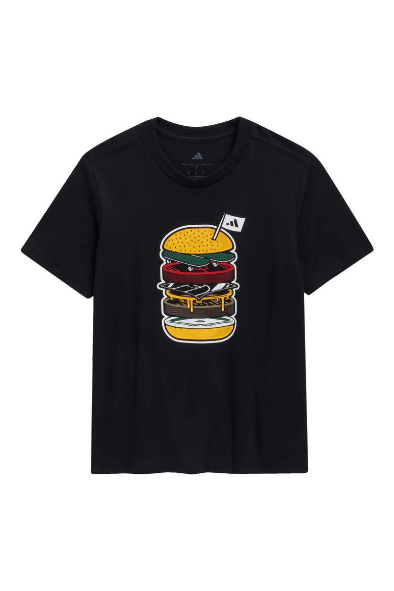 Kids' Fast Food Graphic T-Shirt, Main, color, BLACK
