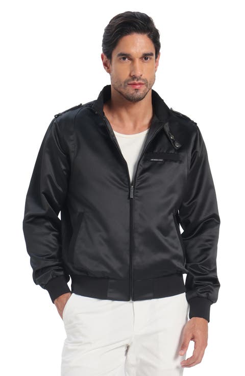 Men's Classic Satin Iconic Racer Jacket