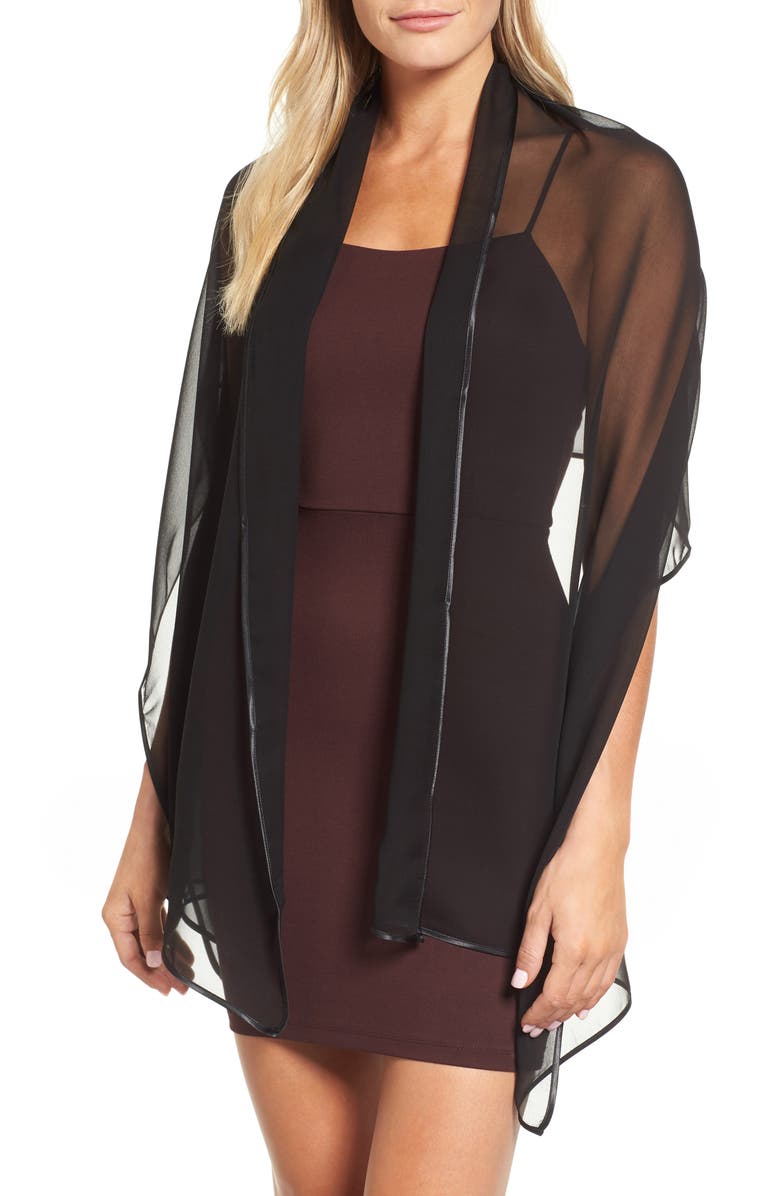 Bernie of New York Silk Chiffon Wrap, Main, color, 