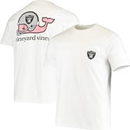 vineyard vines Men's Vineyard Vines White Las Vegas Raiders Big & Tall Helmet T-Shirt