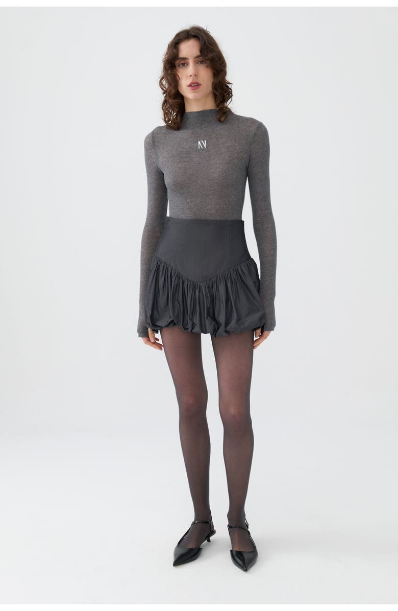 Nocturne Taffeta Mini Skirt, Main, color, 