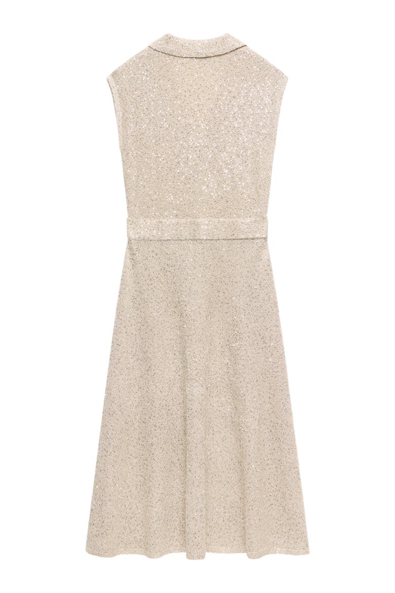 Neutral Sequin Midi Dress, Alternate, color, Neutral