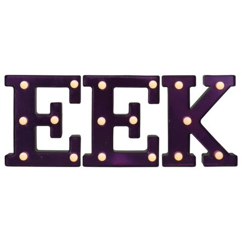 LED Lighted EEK Halloween Marquee Style Sign - 6.5"