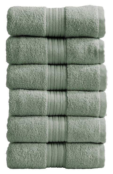 Quick-Dry Cotton 6-Pack Hand Towel Set