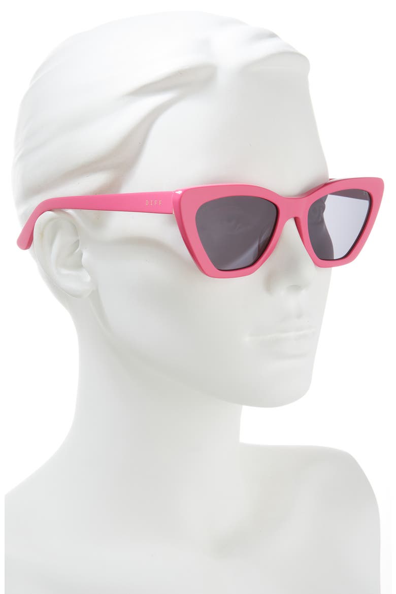 Camila 55mm Gradient Square Sunglasses, Alternate, color, GREY