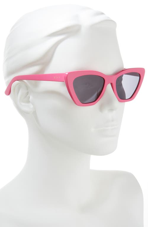 Diff Camila 55mm Gradient Square Sunglasses In Pink Grey