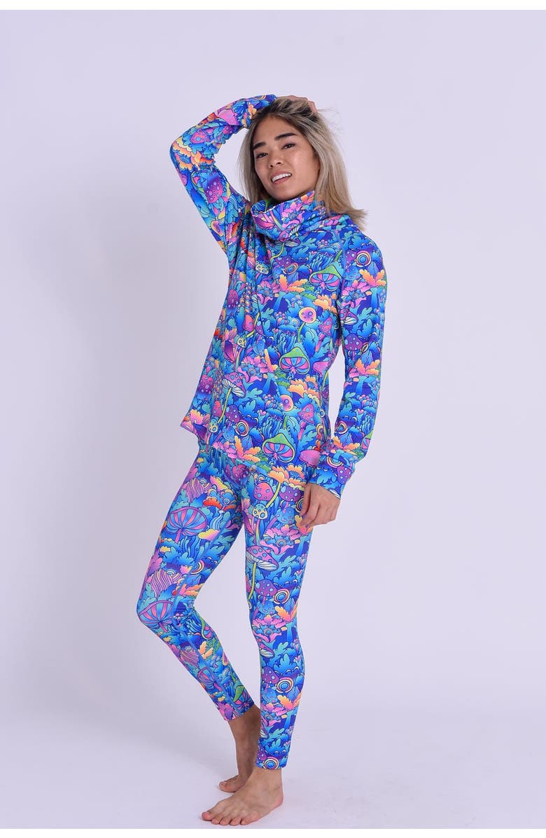 OOSC High Neck Baselayer Top - How High?? Women's, Alternate, color, Multi-Colour