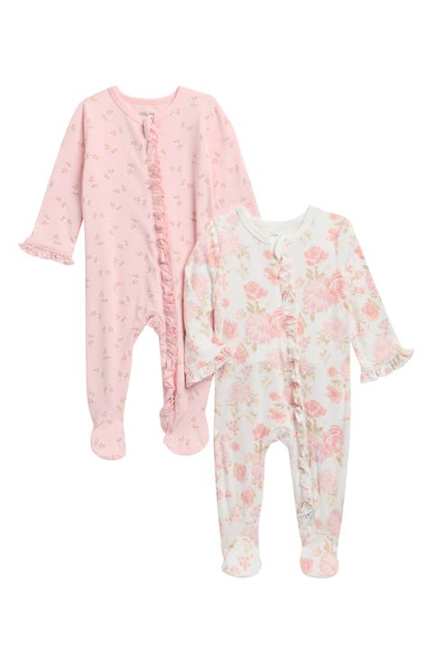 Fab Floral Pack of 2 Footies