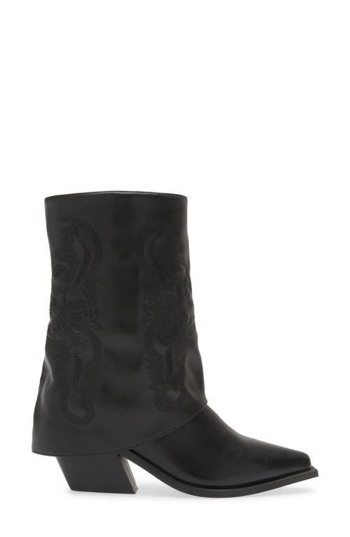 Azalea Wang Portabella Foldover Shaft Pointed Toe Bootie
