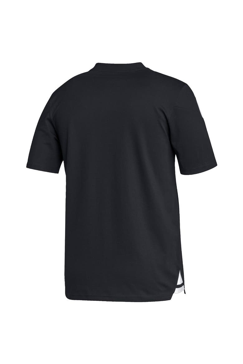 Men's adidas Black Portland Timbers Henley AEROREADY Polo, Alternate, color, Black