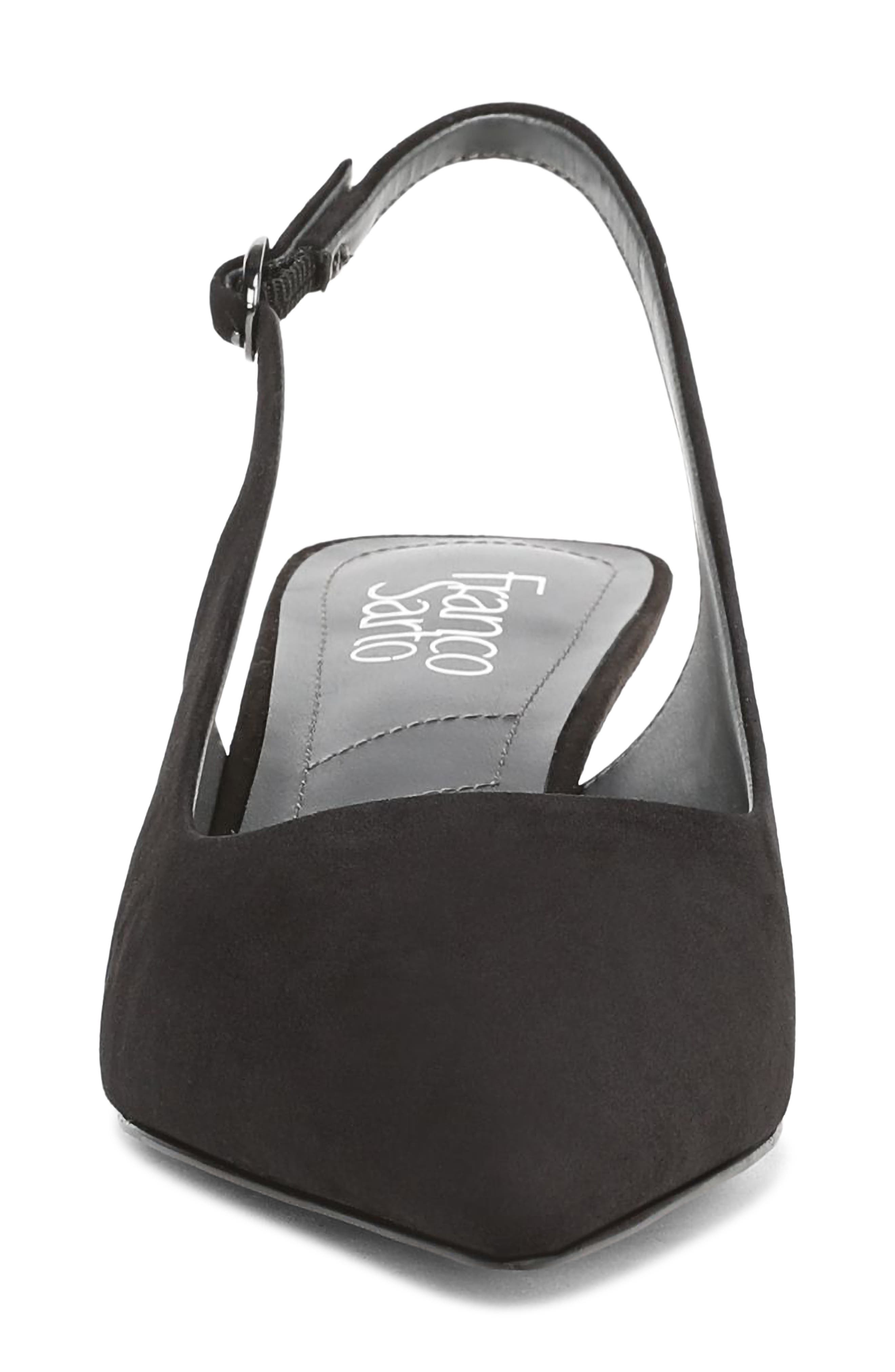 Franco Sarto Jaden Pointed Toe Slingback Pump, Alternate, color, Black