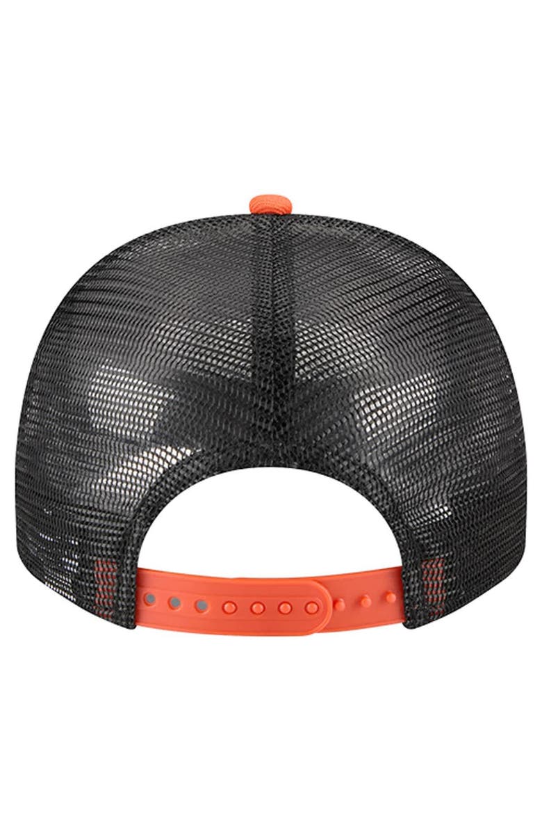 New Era Men's New Era Cream/Black Cincinnati Bengals Banner A-Frame 9FIFTY Trucker Snapback Hat, Alternate, color, Cream