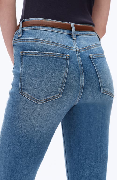 Bayeas Mid Rise Bootcut Jeans In Blue