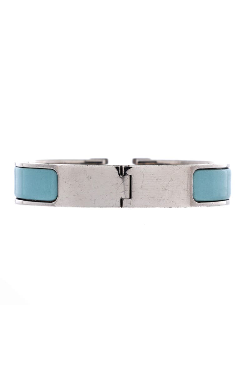 Clic H Bracelet Enamel Narrow, Alternate, color, Blue