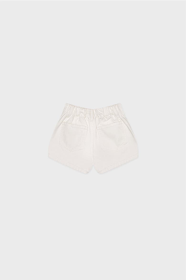 Organic Cotton Denim Short, Alternate, color, Off White