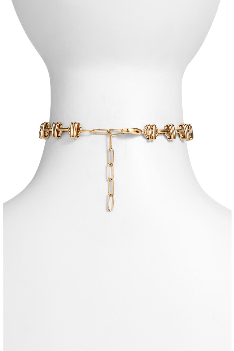 Serket Goddess Chain Choker Necklace, Alternate, color, GOLD
