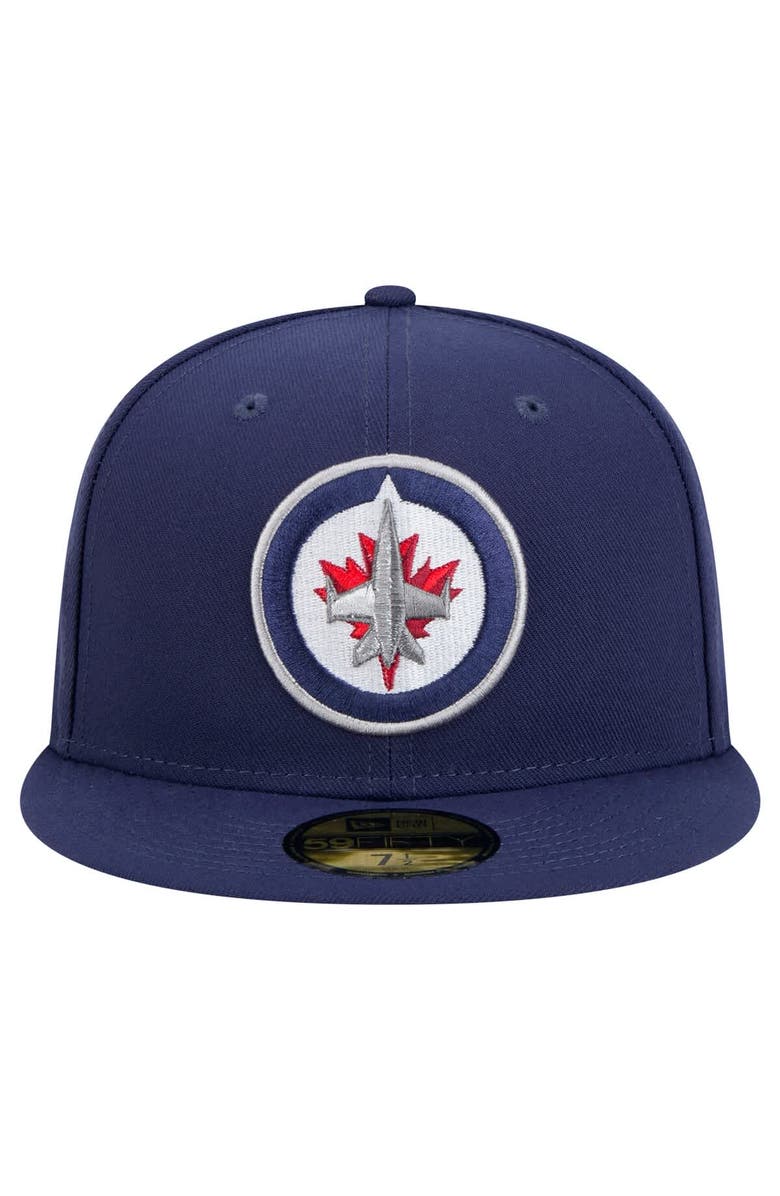 New Era Men's New Era Navy Winnipeg Jets Core 59FIFTY Fitted Hat, Alternate, color, Navy