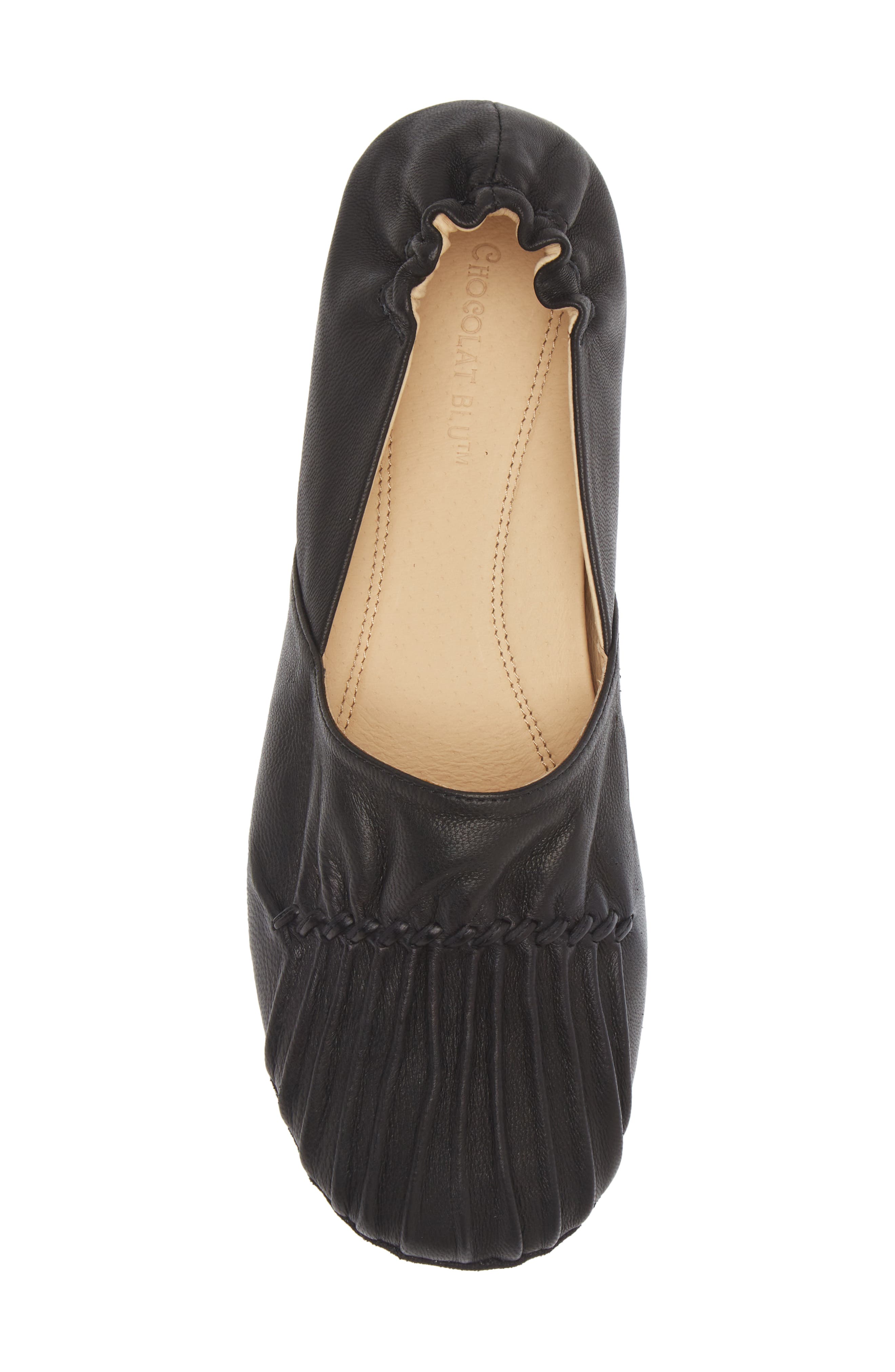 Chocolat Blu Cam Flat, Alternate, color, Black Leather