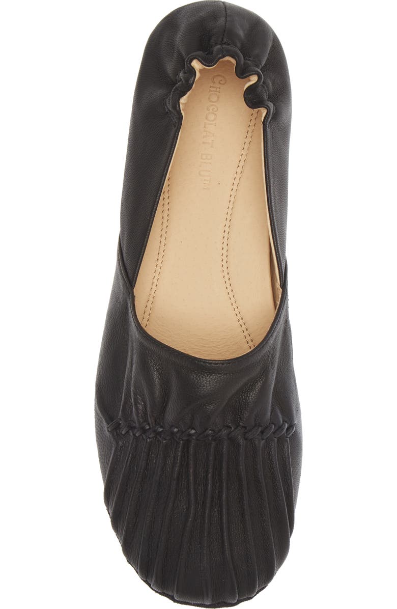 Chocolat Blu Cam Flat, Alternate, color, Black Leather