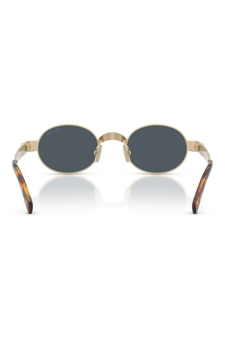 MUB51S 47mm Oval Sunglasses, Alternate, color, PALE GOLD / DARK GREY