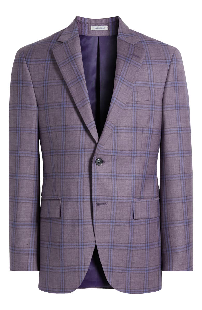 Peter Millar Flynn Classic Fit Plaid Wool Sport Coat, Alternate, color, 