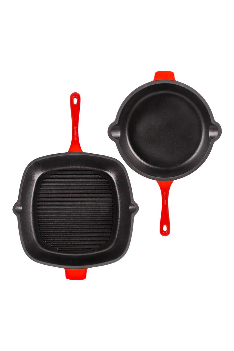 Neo 2-Piece Cast Iron Pan Set, Main, color, NONE