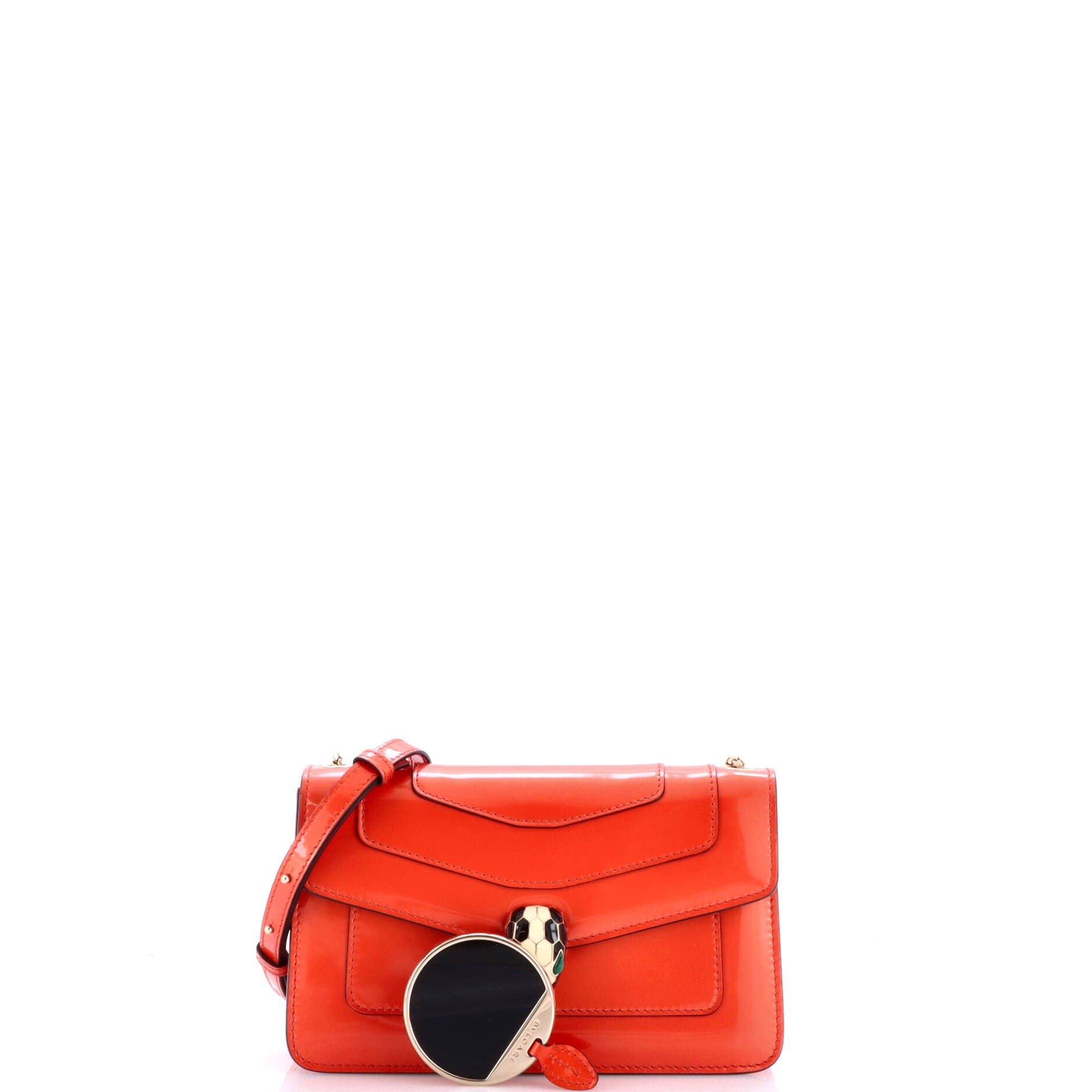 Serpenti Forever Shoulder Bag Metallic Leather Small, Alternate, color, Metallic Silver