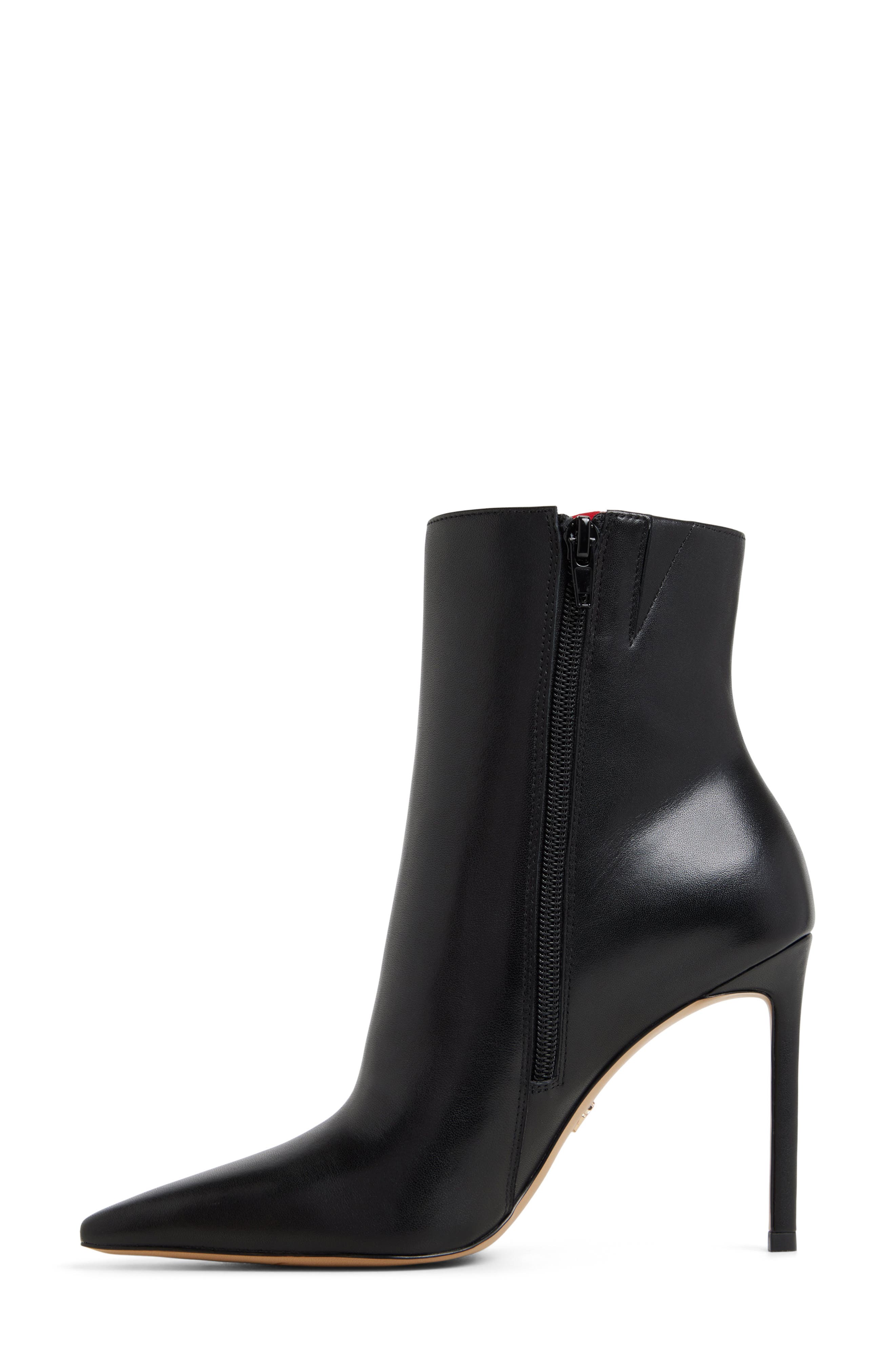 ALDO Guavaberry Pointed Toe Bootie, Alternate, color, Black