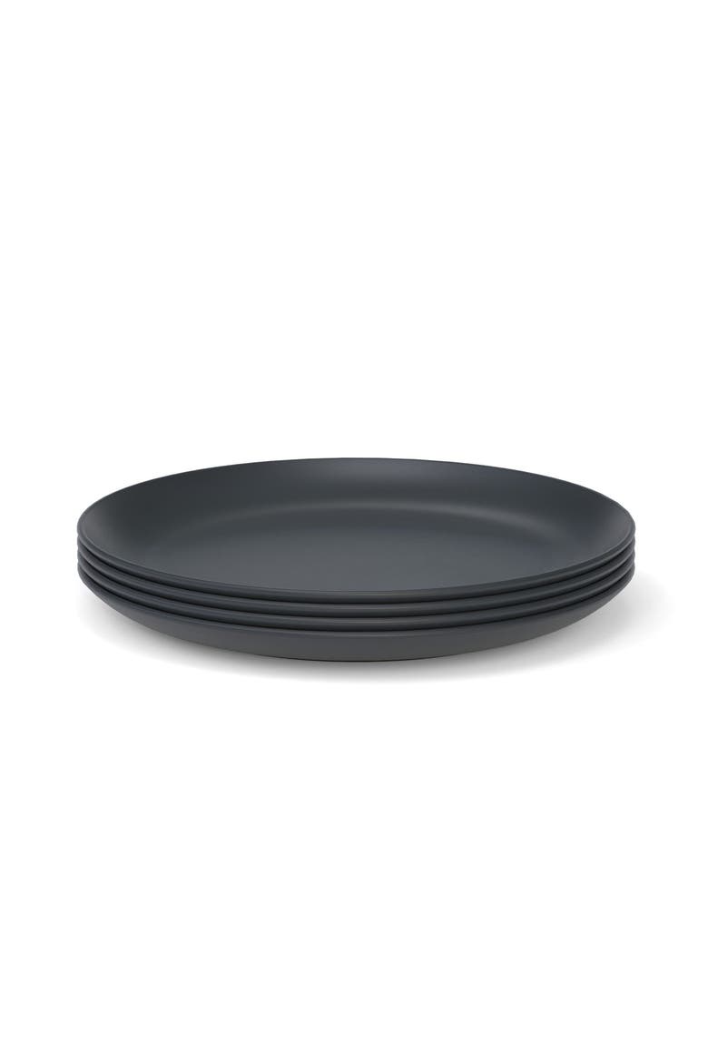 Round Dinner Plate - Set of 4, Main, color, Black