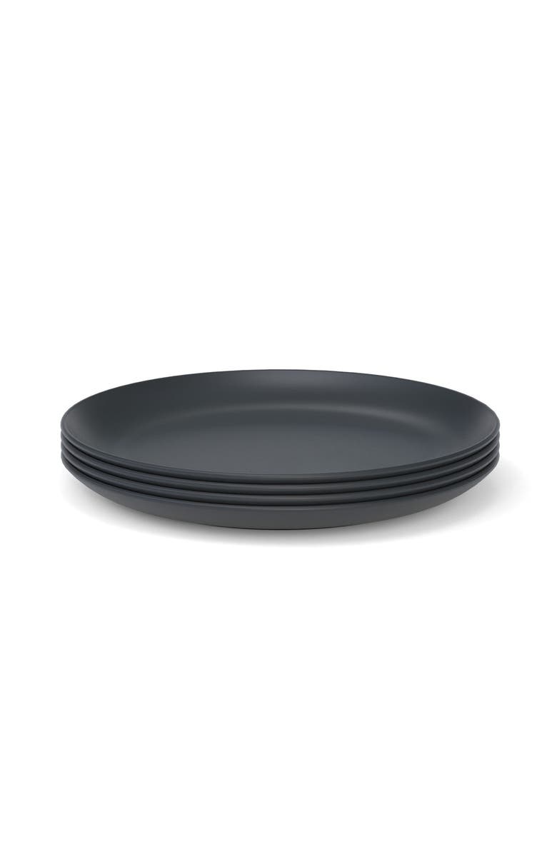 EKOBO Round Dinner Plate - Set of 4, Main, color, Black