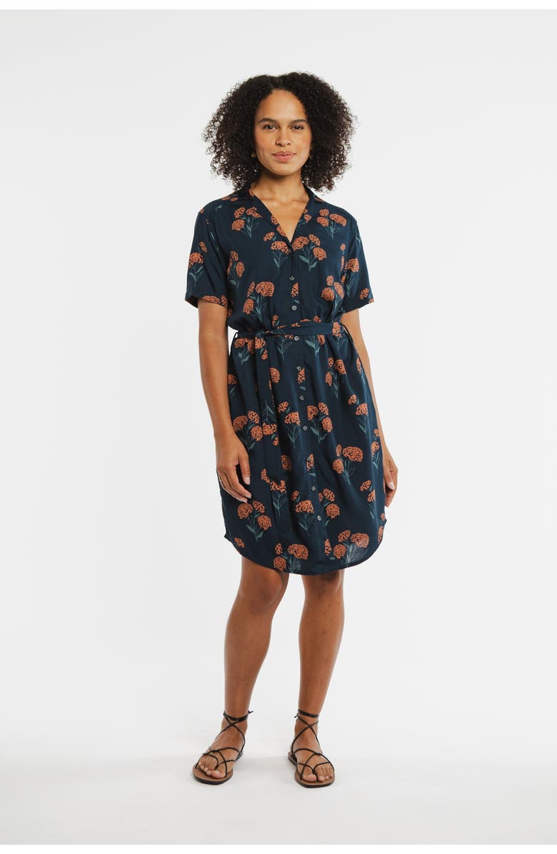 Bridge & Burn Sofia Shirt Dress, Alternate, color, Wildflower