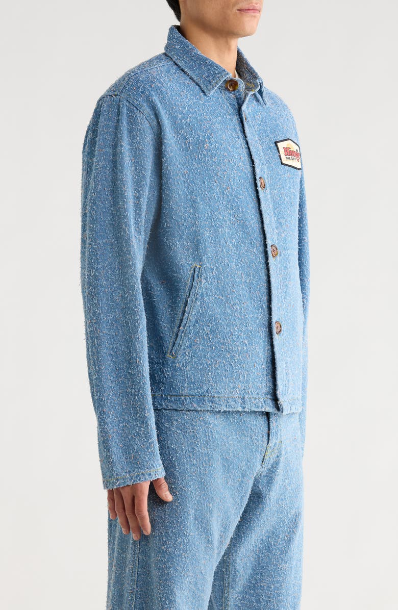 HONOR THE GIFT Textured Denim Jacket, Alternate, color, Indigo