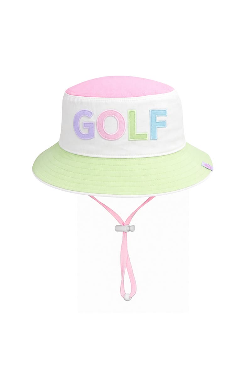 Bits & Bows Rainbow Golf Bucket Hat, Alternate, color, Rainbow