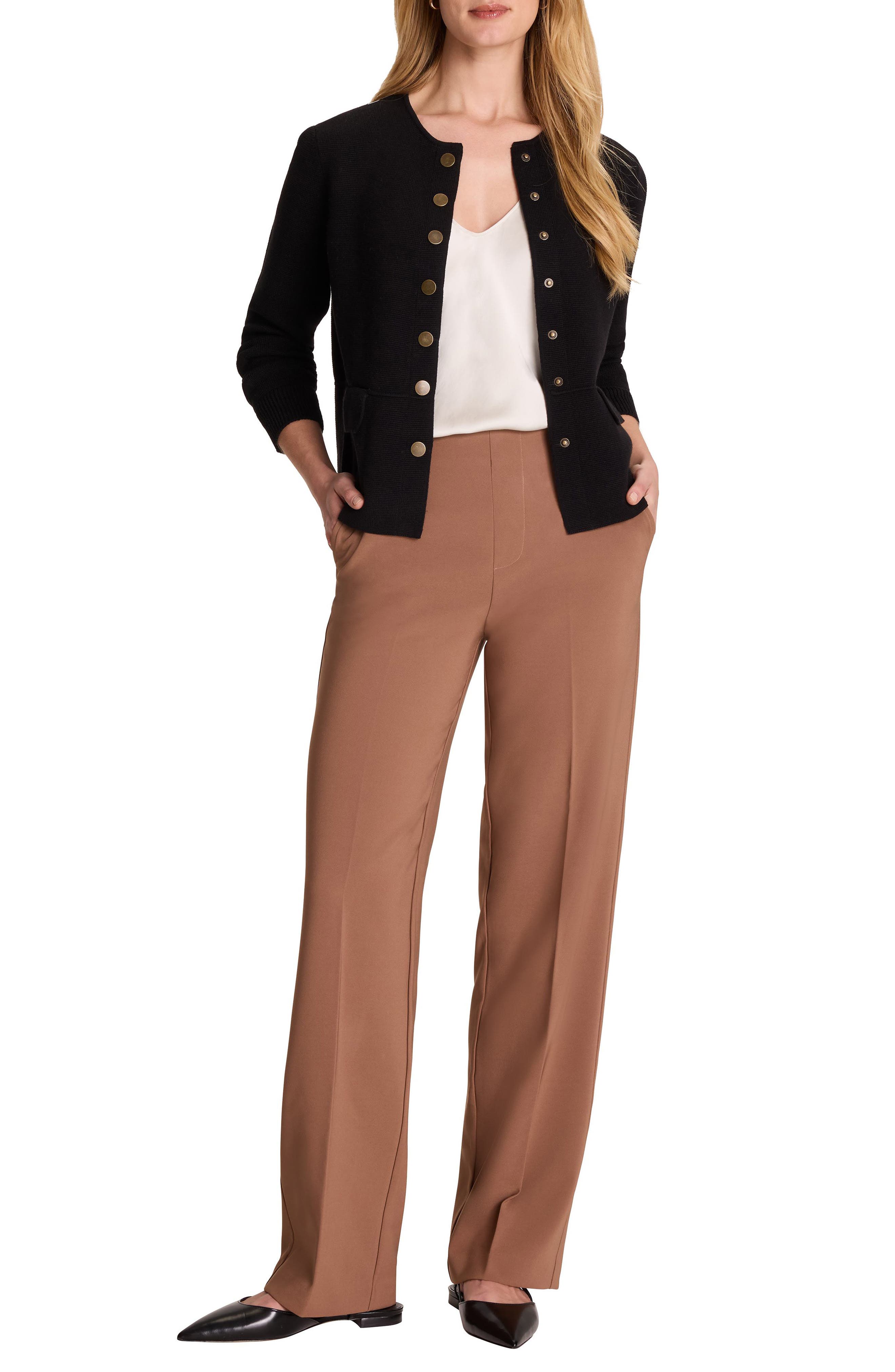 NIC+ZOE Collarless Knit Jacket (Women) | Nordstrom