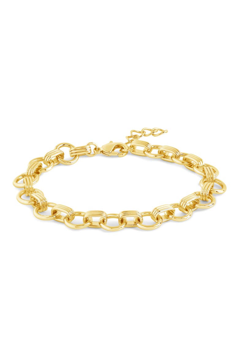 Rhys Chunky Chain Bracelet, Alternate, color, GOLD