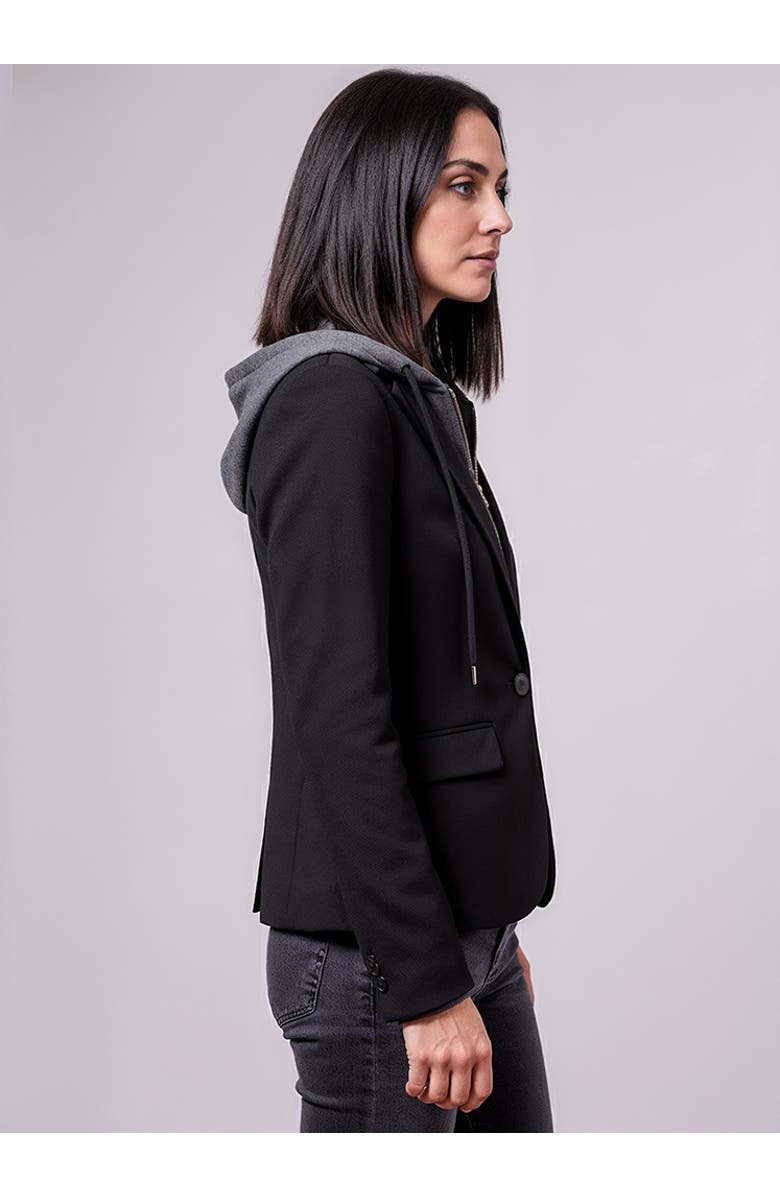 Central Park West Ryder Dickie blazer, Alternate, color, Black/ Grey Black