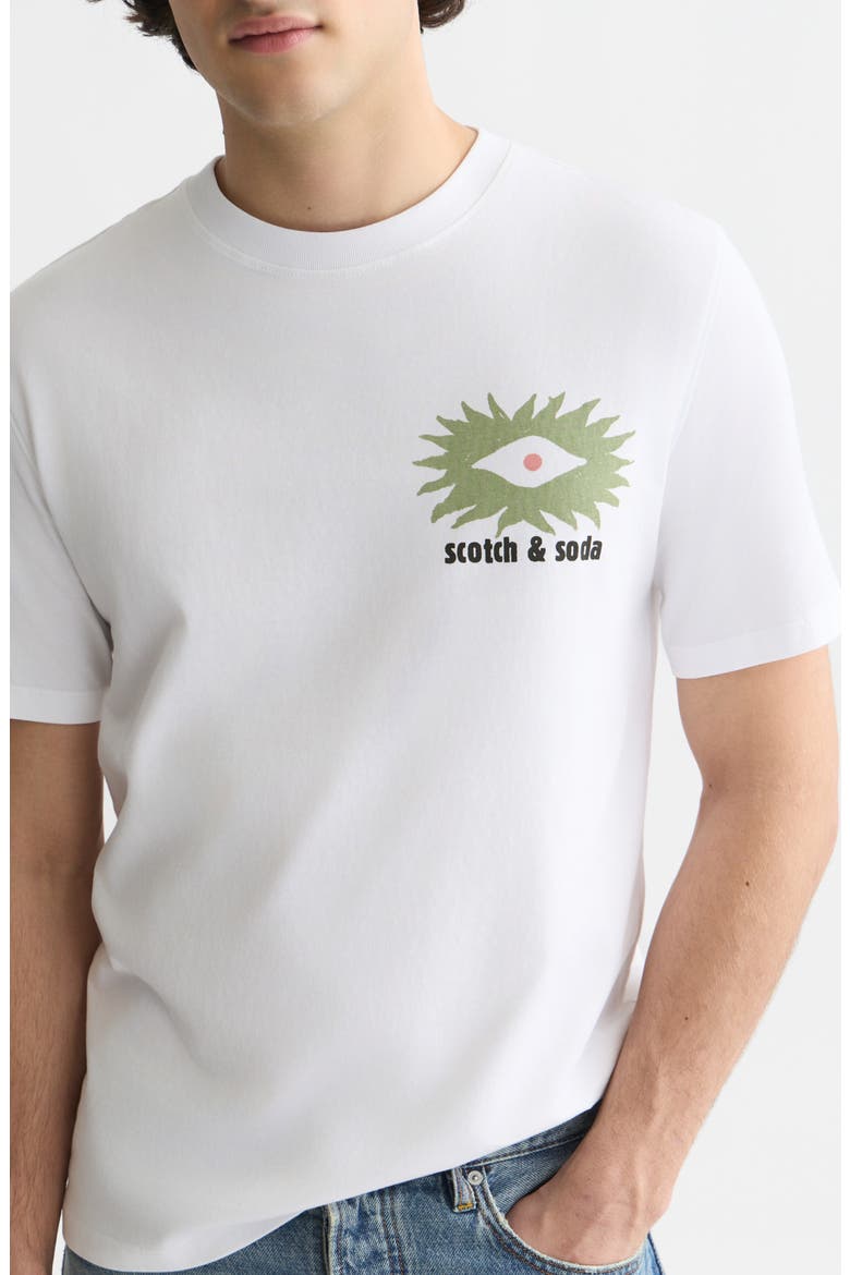 Relaxed Fit Cotton Graphic T-Shirt, Alternate, color, BRIGHT WHITE